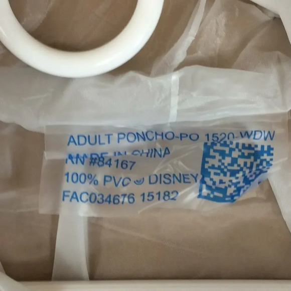 Disney Parks Adult Unisex Raincoat Rain Poncho OS - Picture 4 of 5